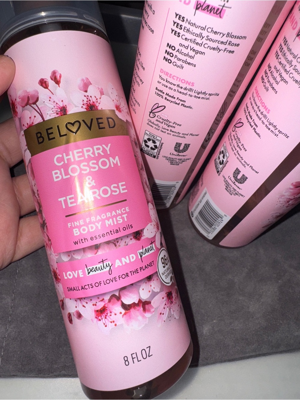 Beloved cherry blossom & tea rose body mist